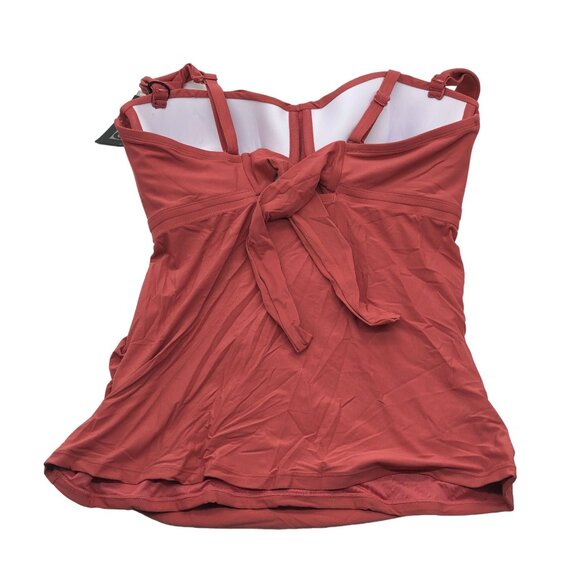 Coco Reef PerfectionFit Red Tankini Swim Top Adjustable Underwire Support 34D - Picture 6 of 10